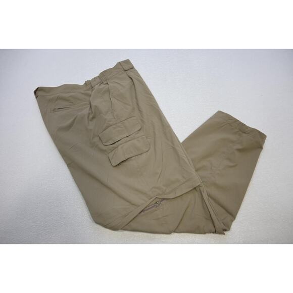 ORVIS Convertible Cargo Pants Nylon Tan/brown Camp Trekking Mens Size 38 x 32 - Picture 1 of 8